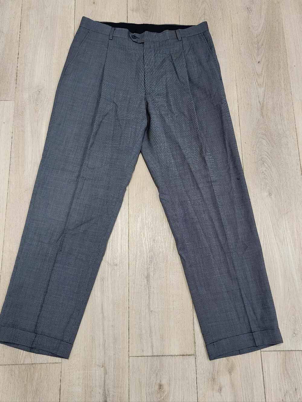 Joseph & Feiss International Dress Pants Classic Fit Pleated Wool Size 34x31